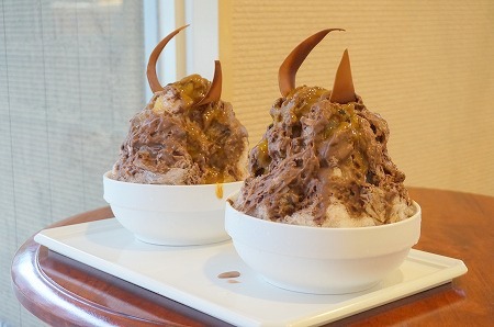 奈良　パティスリー カラク　チョコレートかき氷